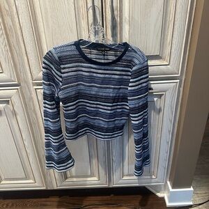 Almost Famous Bell Sleeve Cropped Crochet top